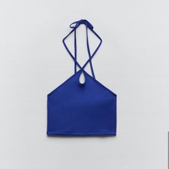 ZARA Cut Out Crop Top NWT - Picture 10 of 12